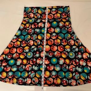 LuLaRoe Black Floral Skirt
